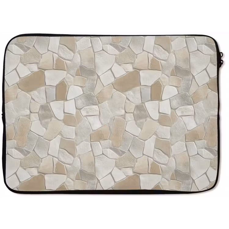 Laptophoes - Mozaïek - Stenen - Beige — 1
