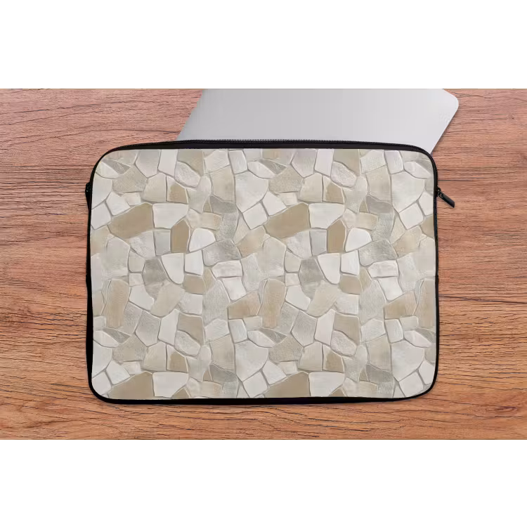 Laptophoes - Mozaïek - Stenen - Beige — 2