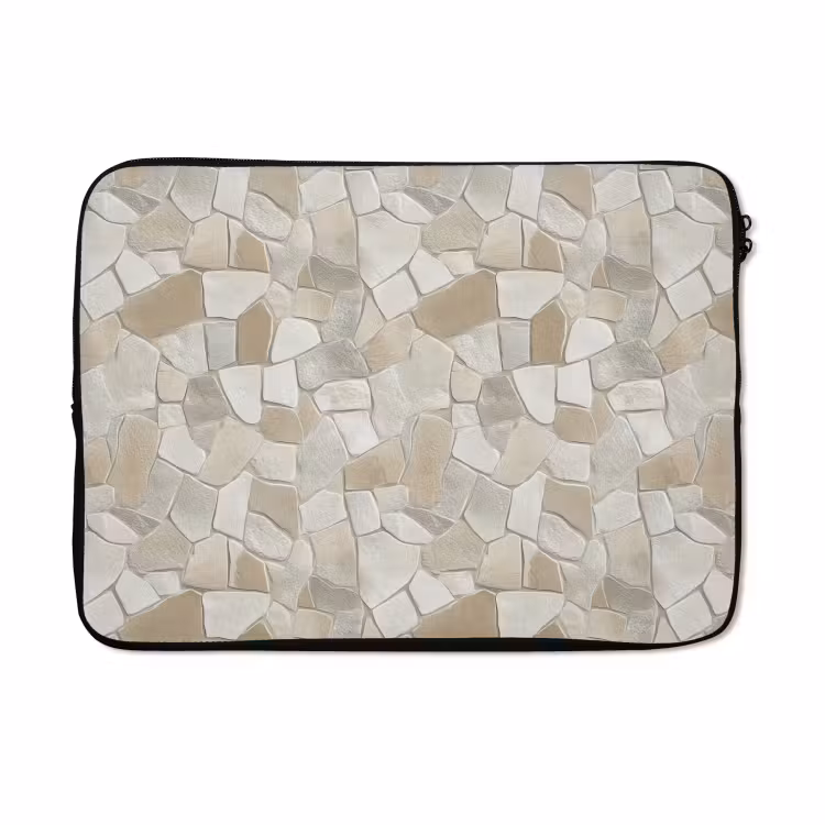 Laptophoes - Mozaïek - Stenen - Beige — 5