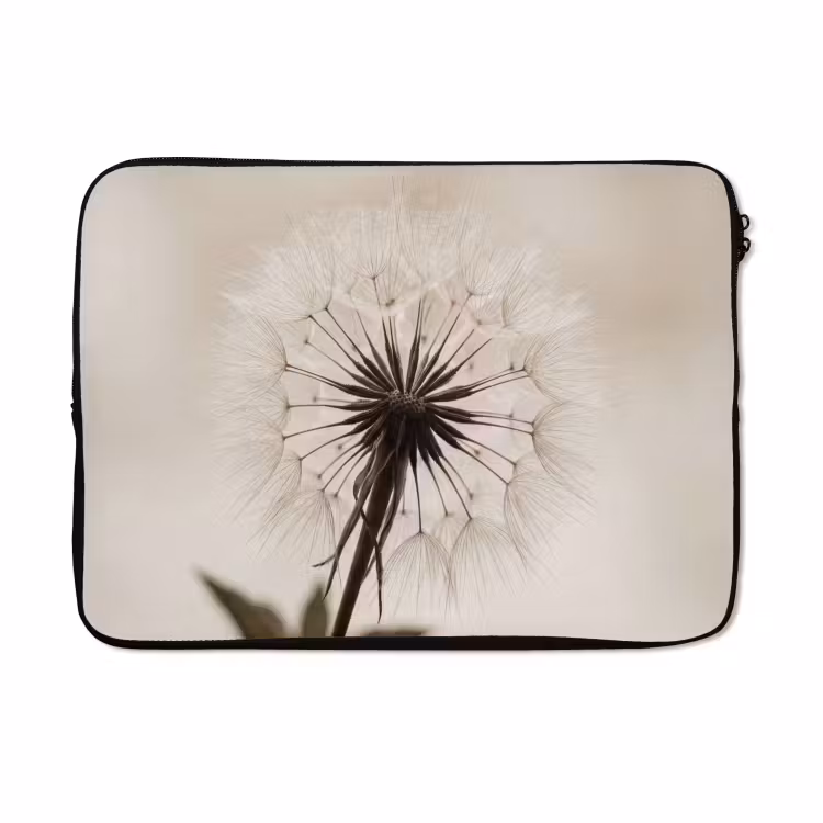 Laptophoes - Paardenbloem - Minimalistisch - Wit — 5