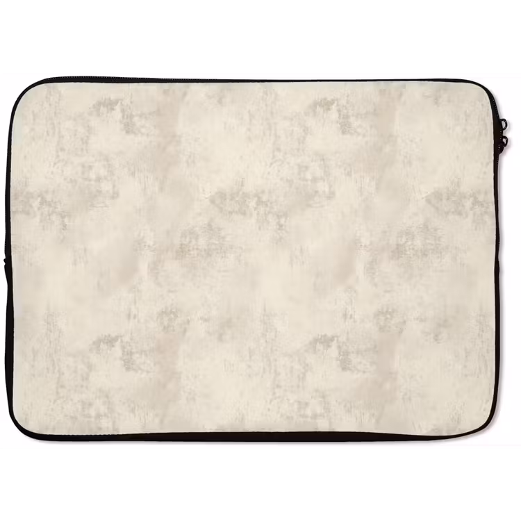 Laptophoes - Patroon - Organisch - Beige — 1