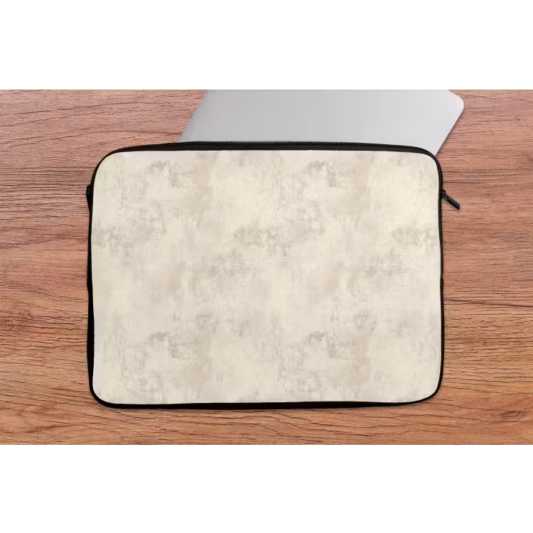 Laptophoes - Patroon - Organisch - Beige — 2