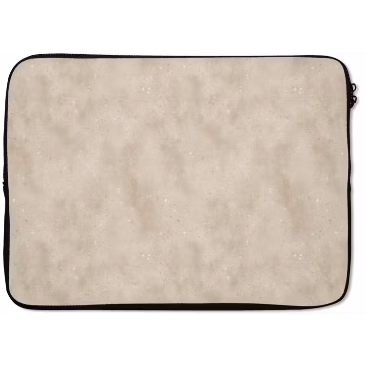 Laptophoes - Structuur - Spikkels - Beige — 1