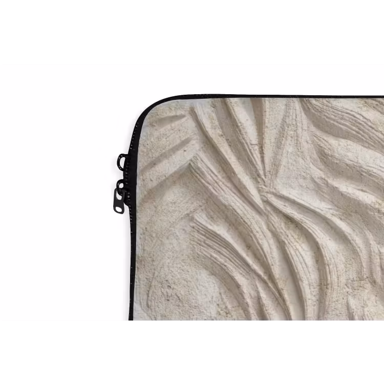 Laptophoes - Textuur - Reliëf - Beige — 6
