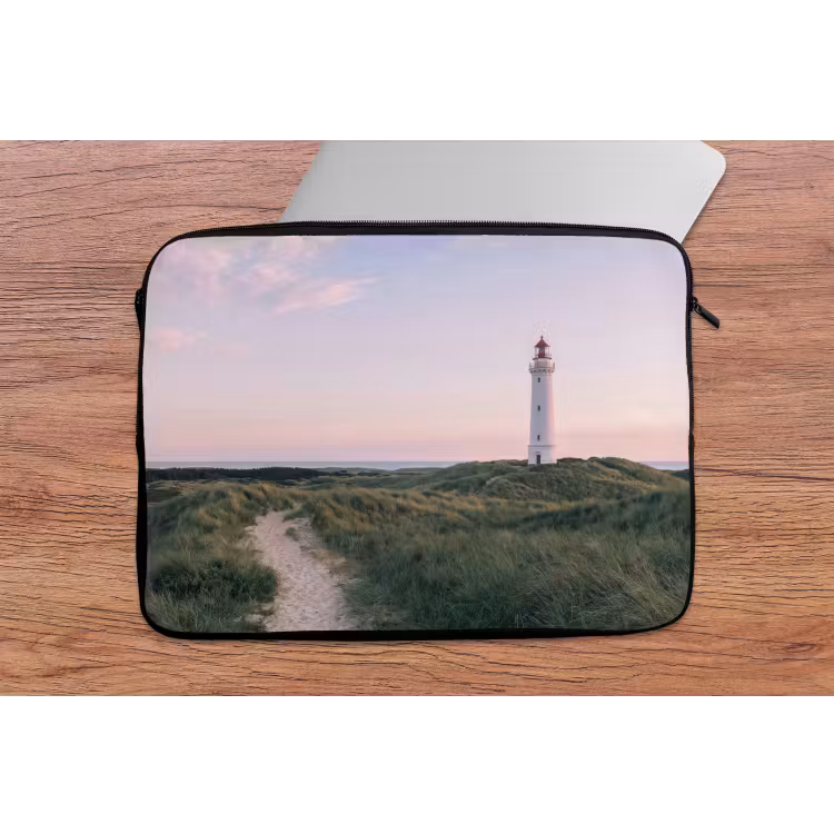 Laptophoes - Vuurtoren - Duinlandschap - Zee — 2
