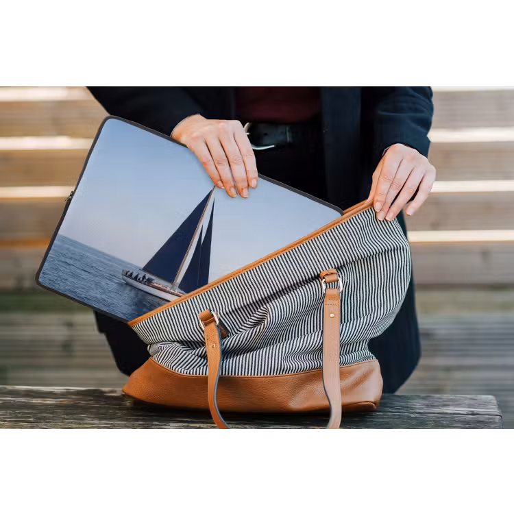 Laptophoes - Zeilboot - Zee - Blauw — 4