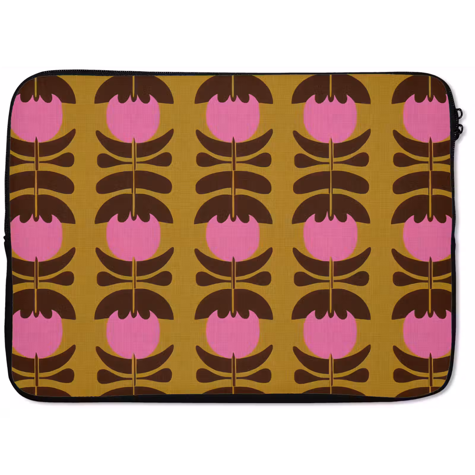 Laptophoes - Abstract - Bloemen - Roze — 1