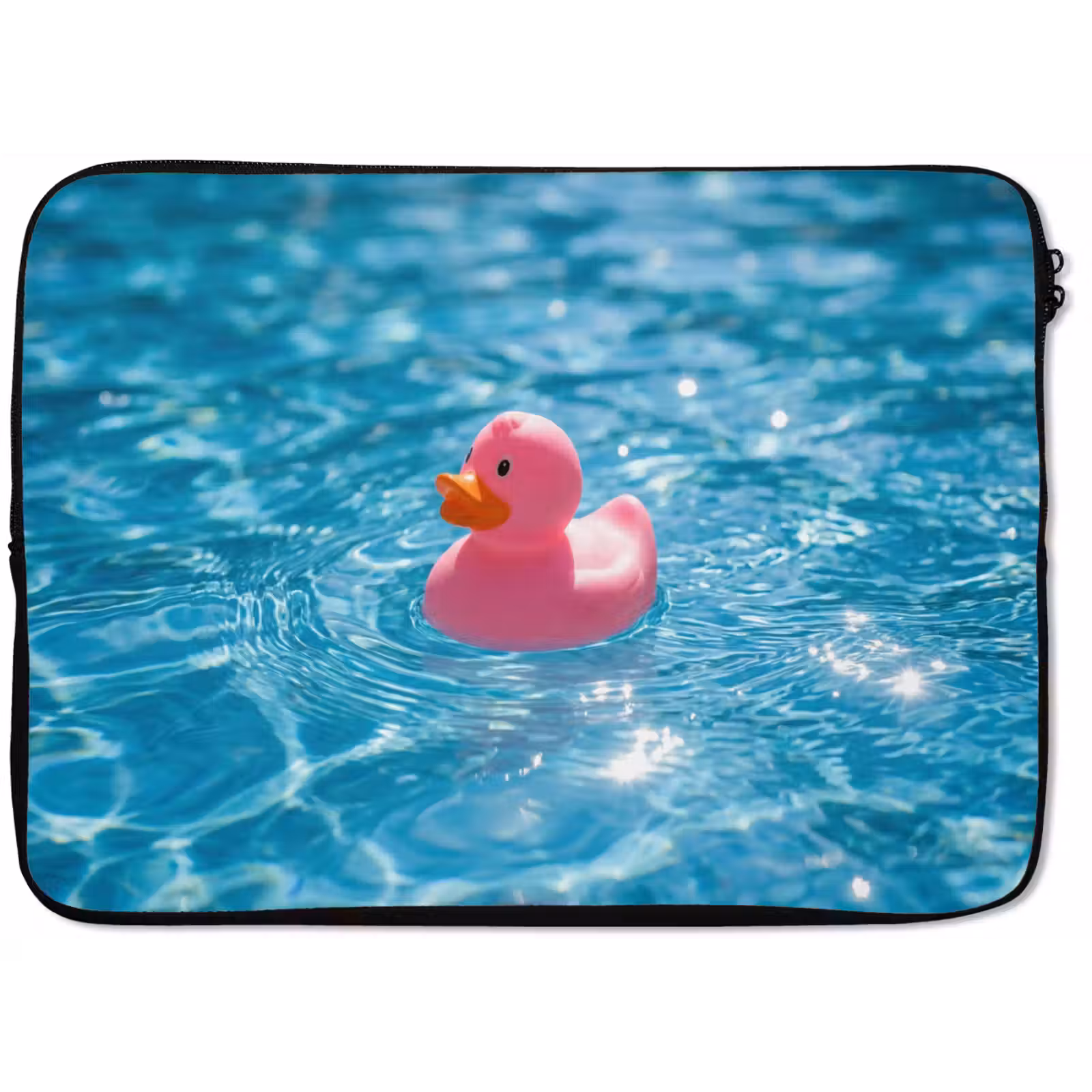 Laptophoes - Badeend - Dobberend - Roze — 1