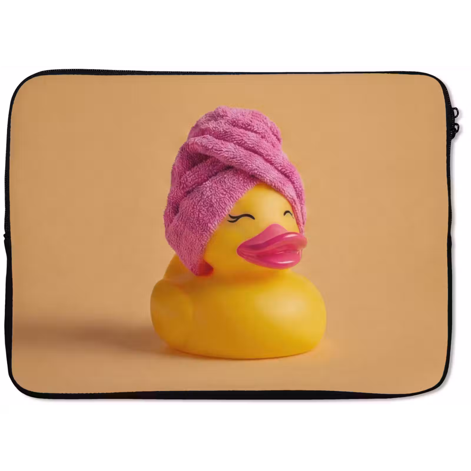 Laptophoes - Badeend - Handdoek - Kleurrijk — 1