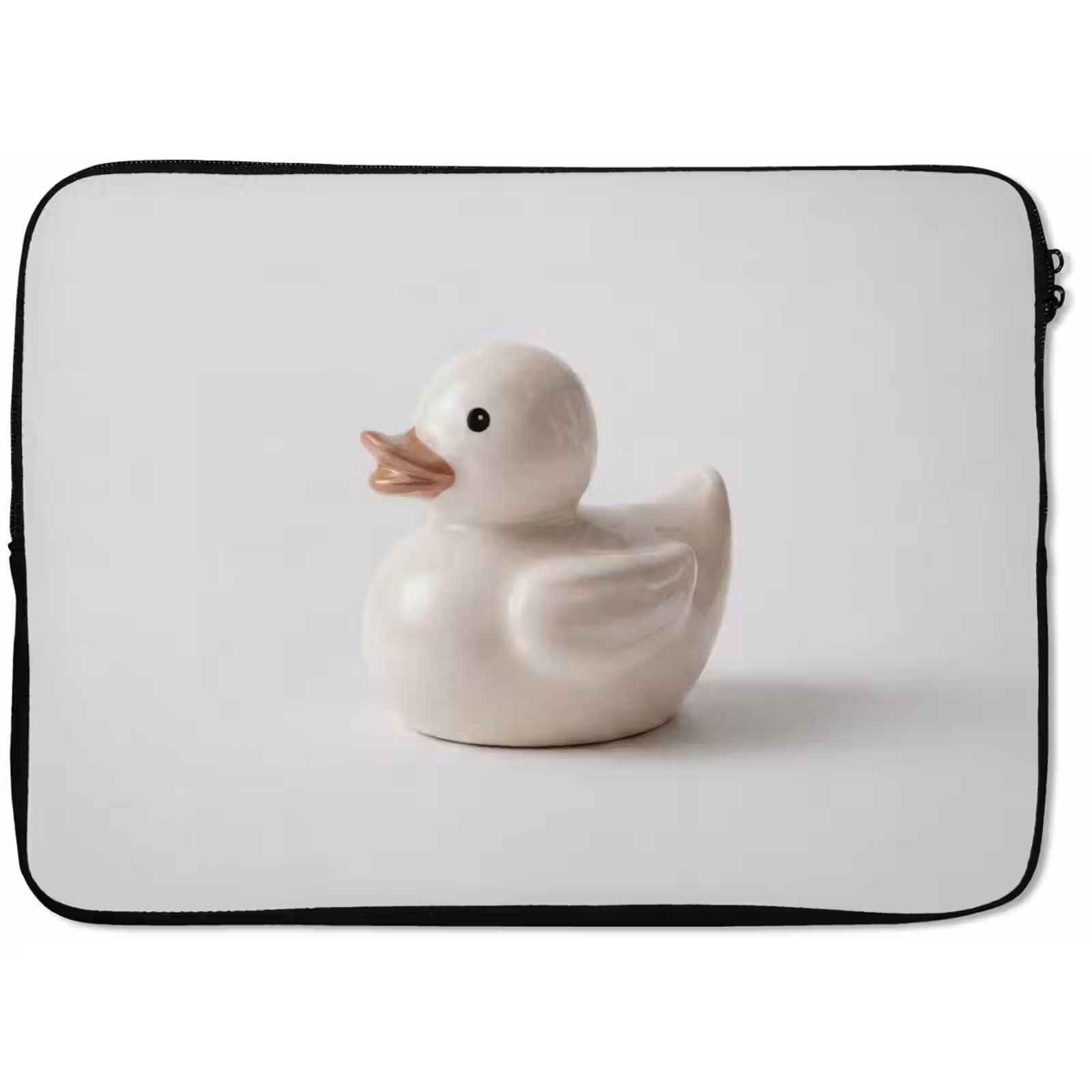 Laptophoes - Badeend - Minimalistisch - Wit — 1