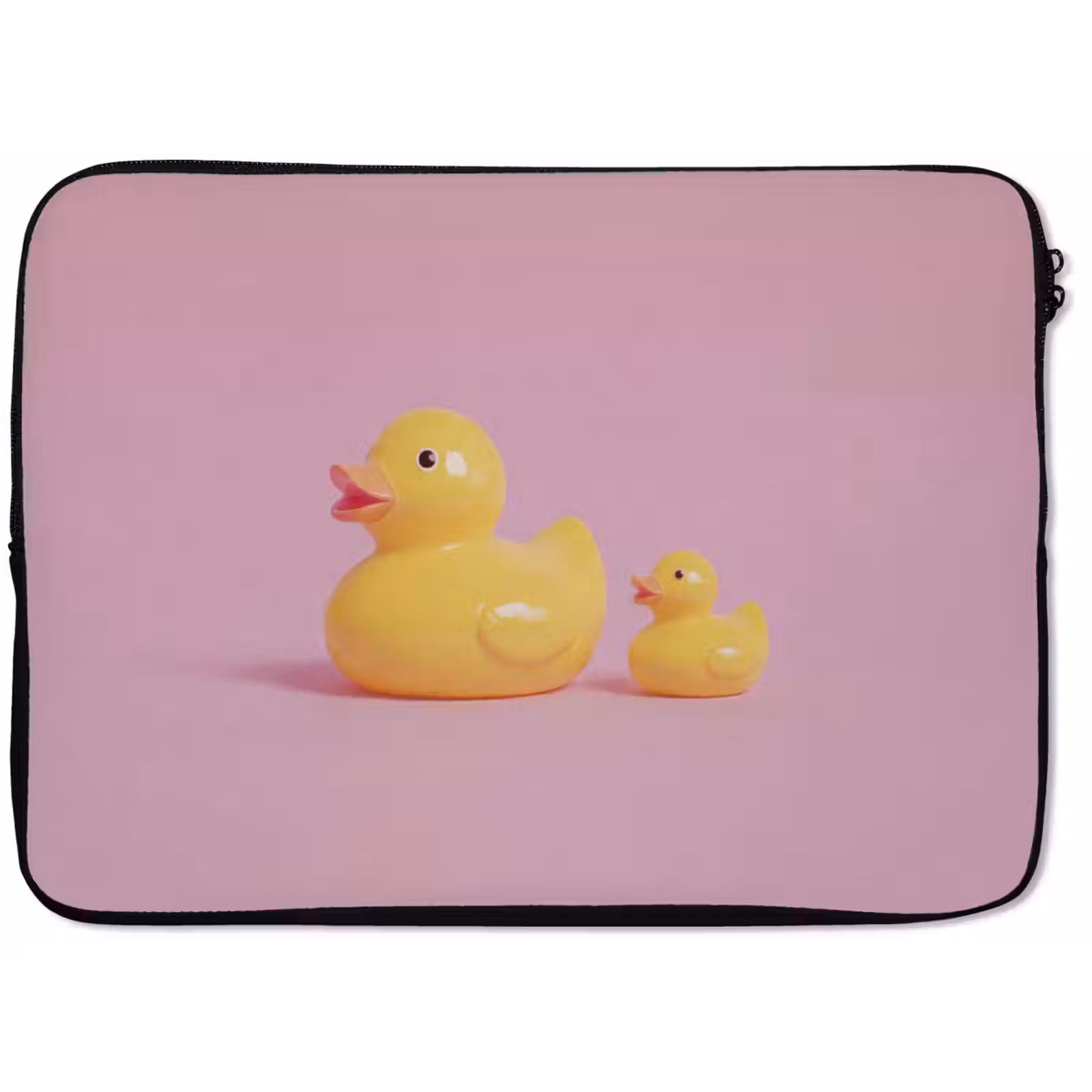 Laptophoes - Eendjes - Vrolijk - Roze — 1