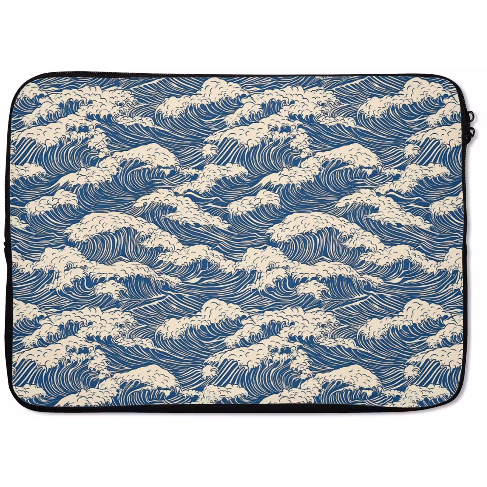 Laptophoes - Golven - Klassiek - Blauw — 1
