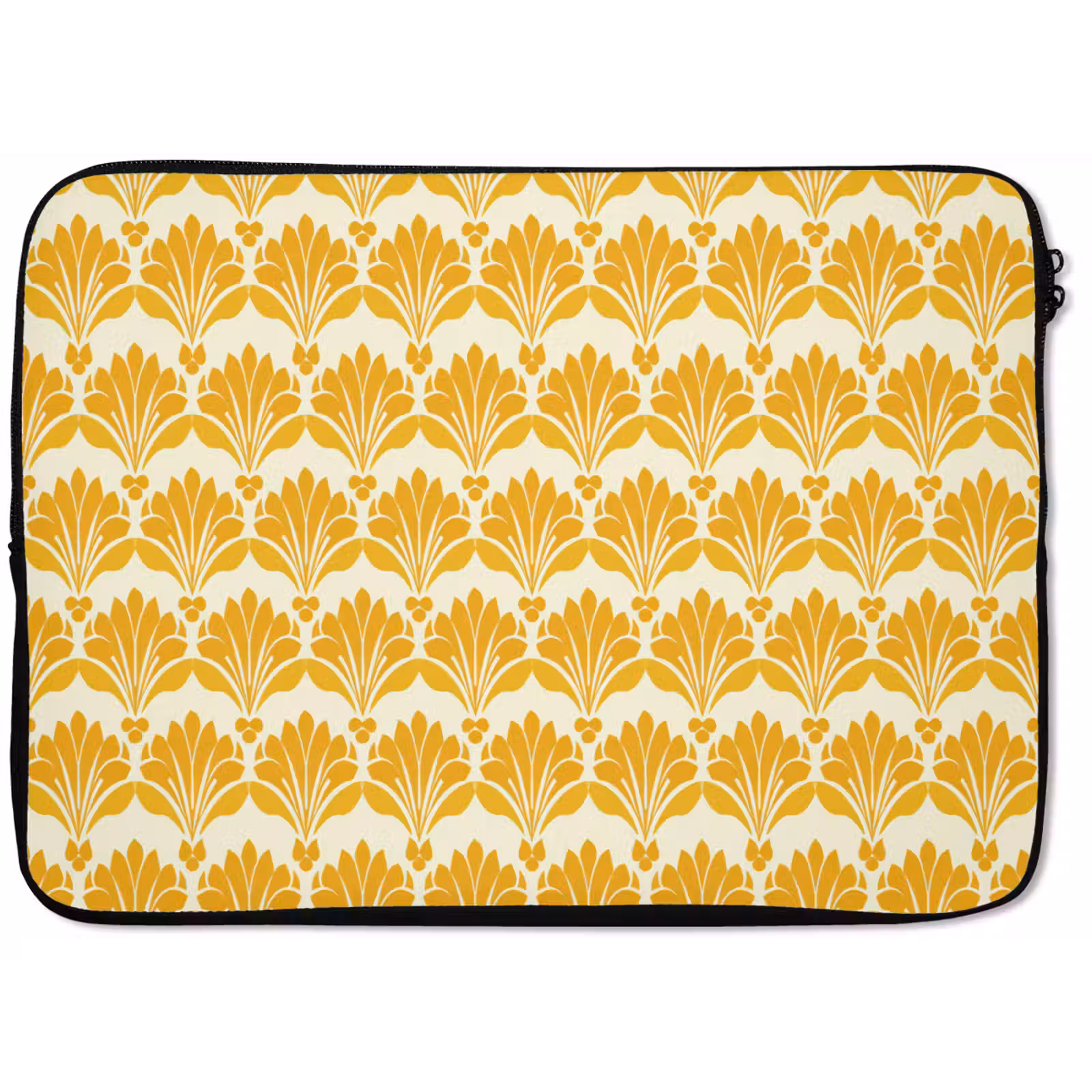 Laptophoes - Patroon - Motief - Geel — 1