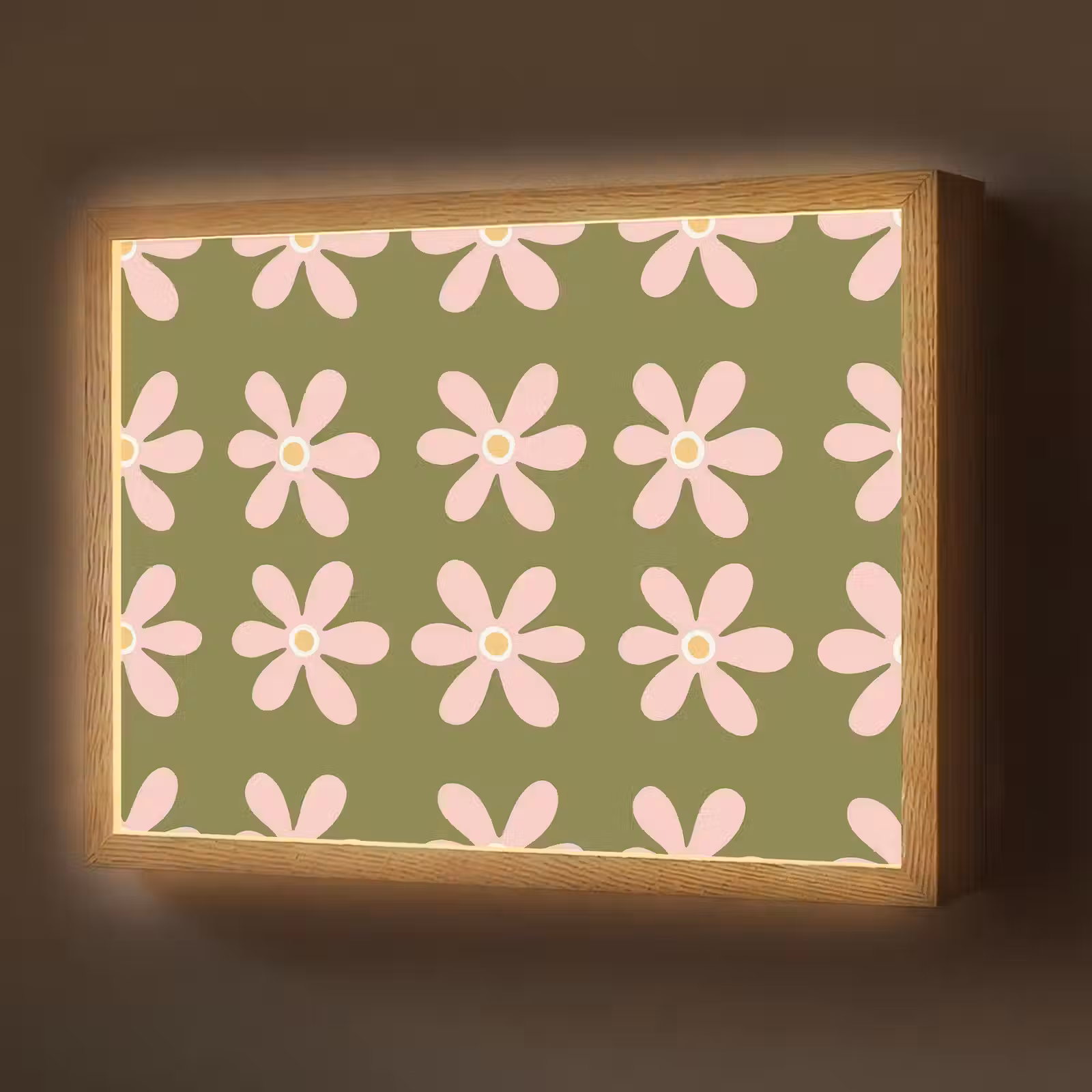 Lightbox - Wandlamp - Bloem - Modern - Groen — 1