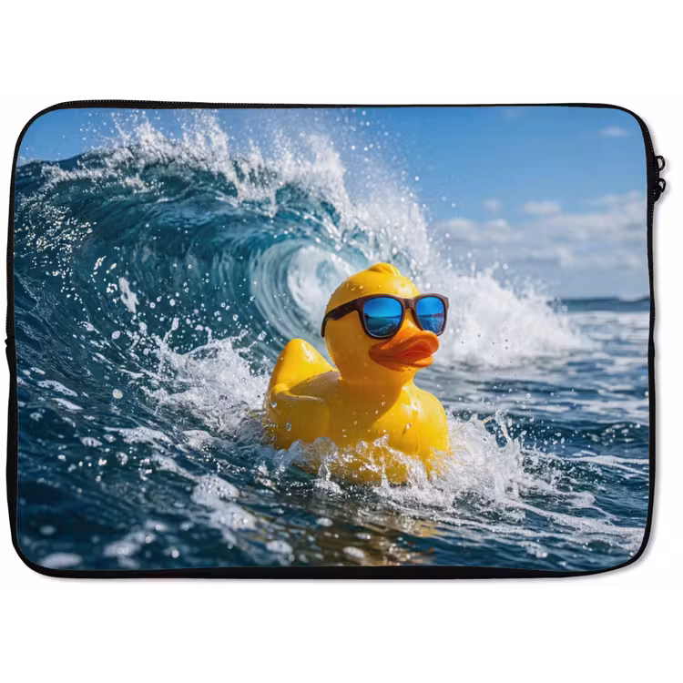 Laptophoes - Badeend - Stoer - Golven — 1