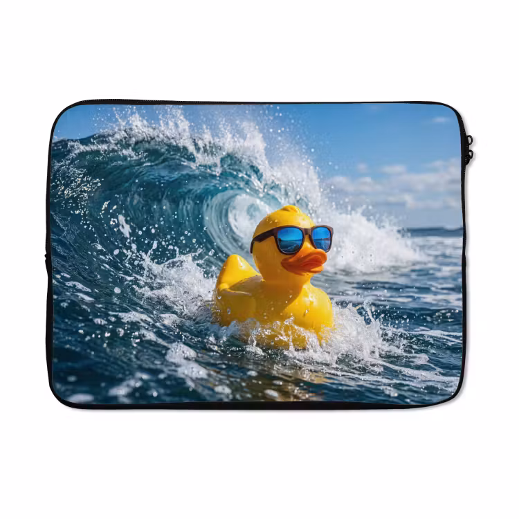 Laptophoes - Badeend - Stoer - Golven — 5