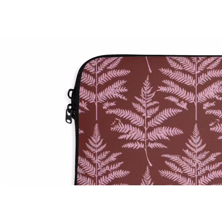 Laptophoes - Blad - Patroon - Paars — 6