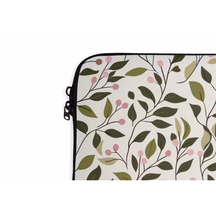 Laptophoes - Bladeren - Bessen - Roze — 6