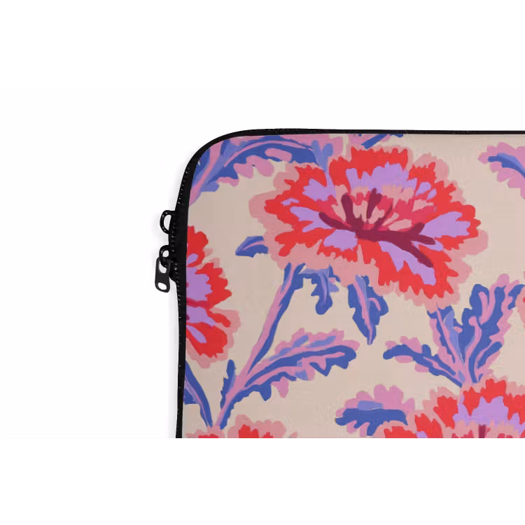 Laptophoes - Bloemen - Patroon - Meerkleurig — 6
