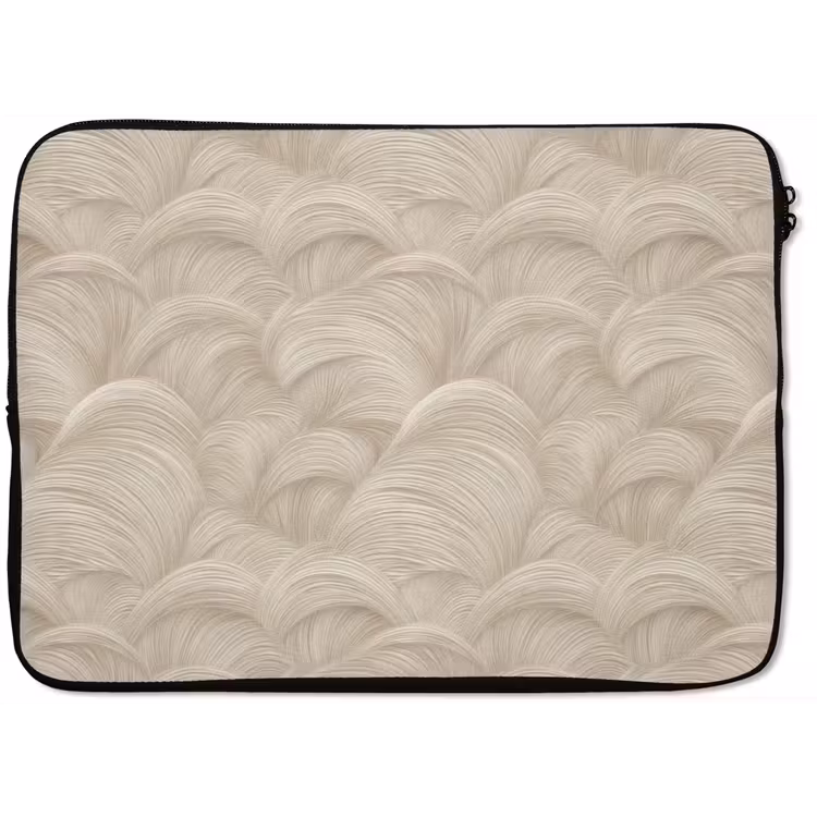 Laptophoes - Bogen - Patroon - Beige — 1