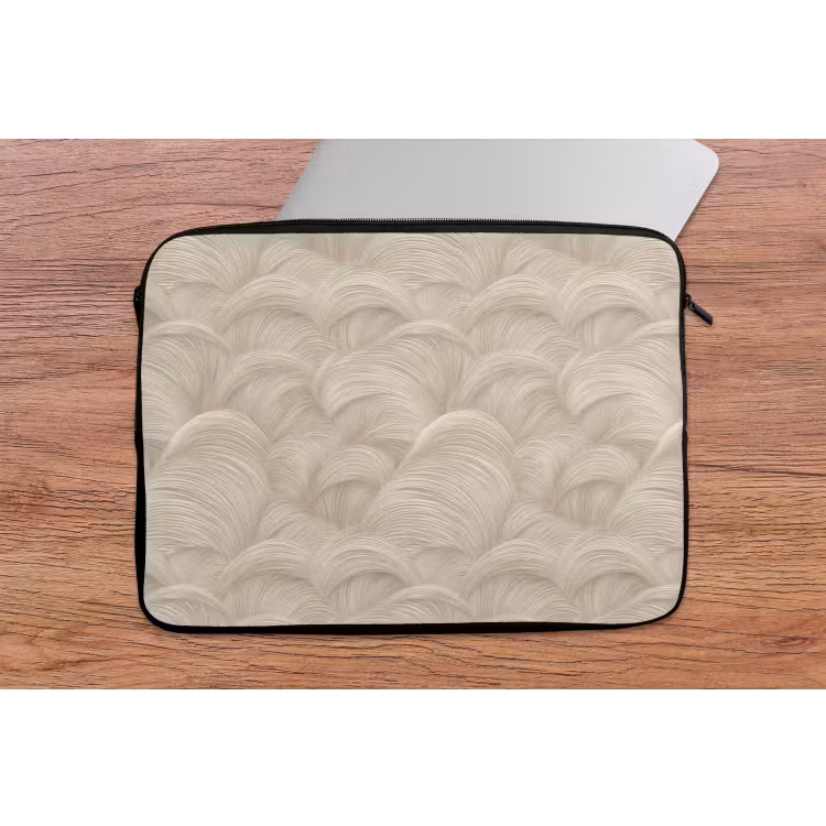 Laptophoes - Bogen - Patroon - Beige — 2