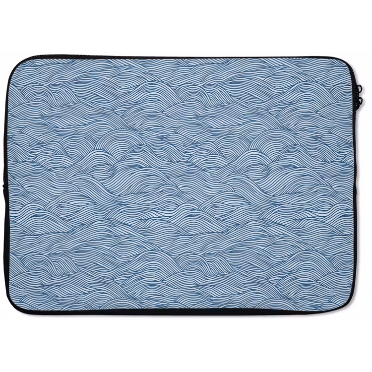Laptophoes - Golven - Ritmisch - Blauw — 1