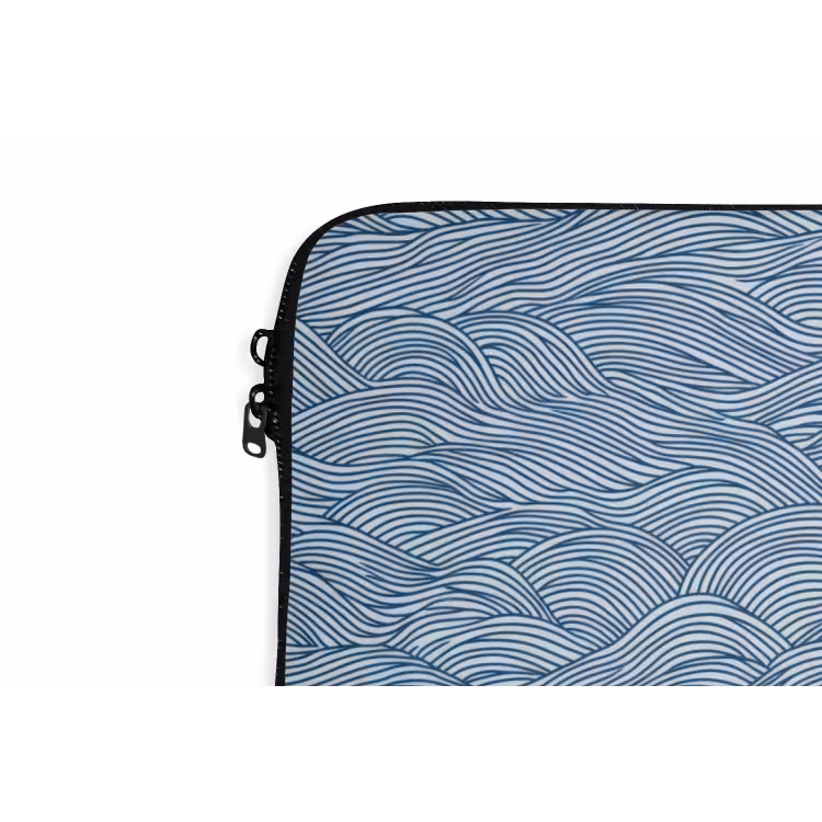 Laptophoes - Golven - Ritmisch - Blauw — 6