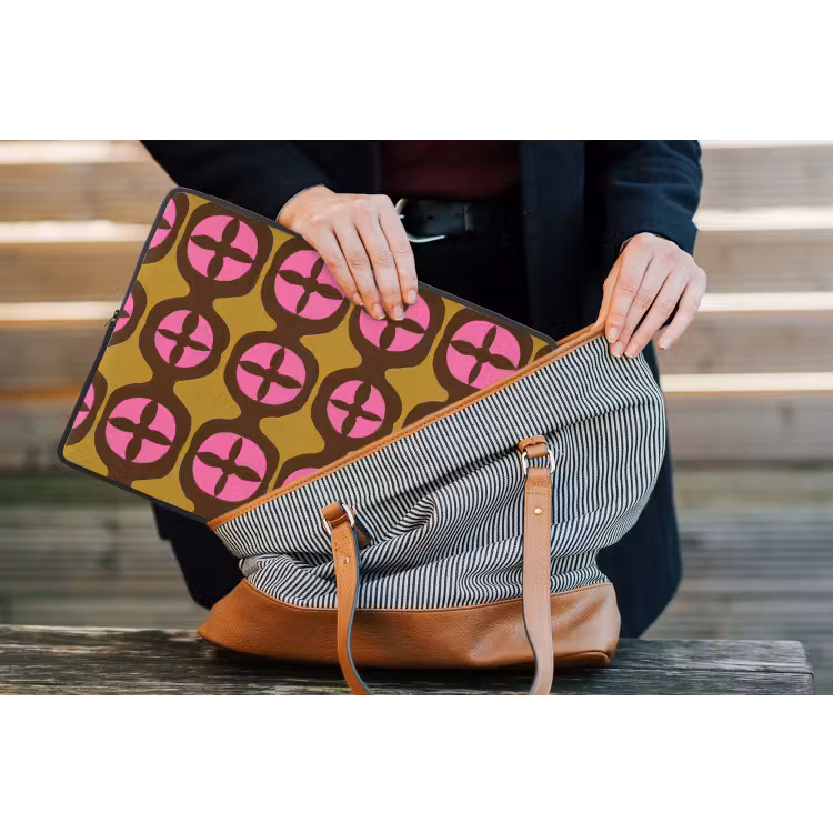 Laptophoes - Modern - Patroon - Roze — 4