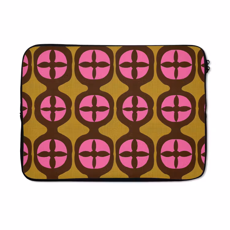 Laptophoes - Modern - Patroon - Roze — 5