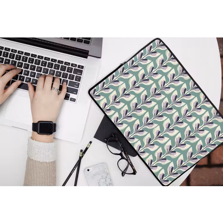 Laptophoes - Retro - Modern - Groen — 3