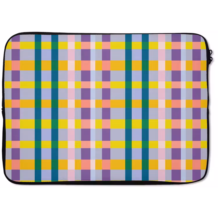 Laptophoes - Ruit - Patroon - Kleurrijk — 1