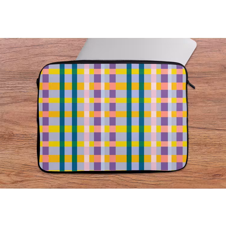 Laptophoes - Ruit - Patroon - Kleurrijk — 2