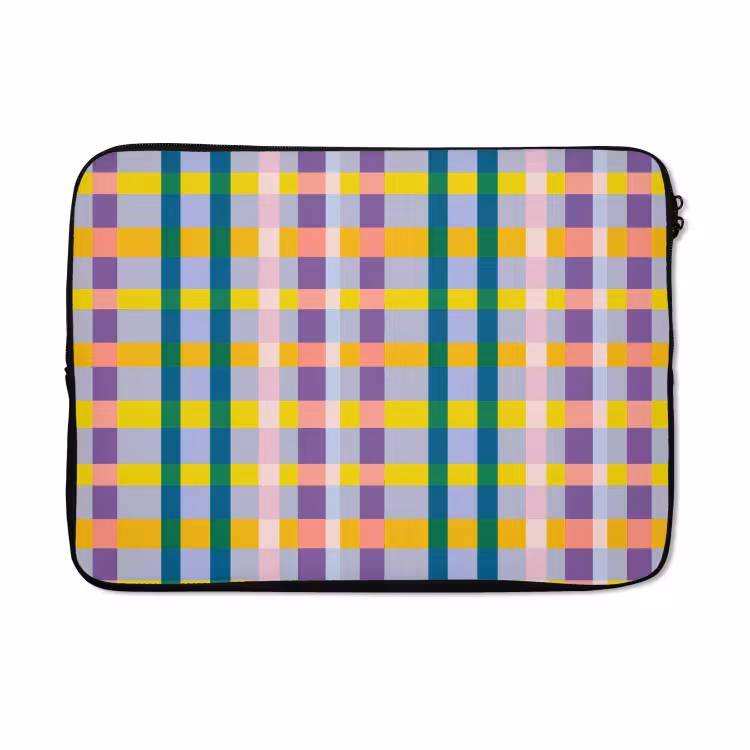 Laptophoes - Ruit - Patroon - Kleurrijk — 5