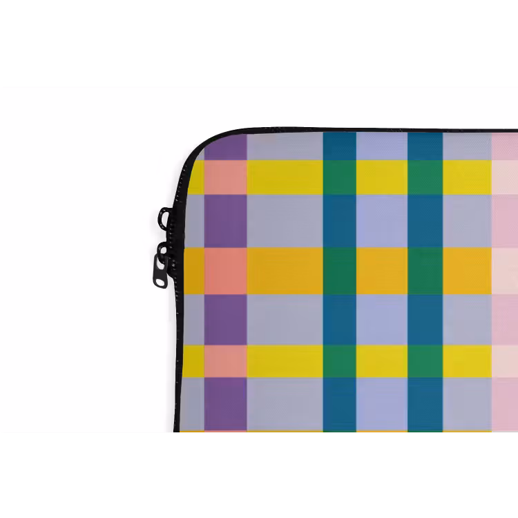 Laptophoes - Ruit - Patroon - Kleurrijk — 6