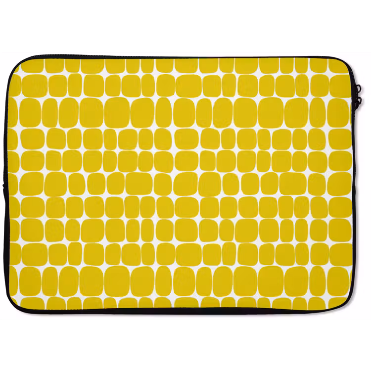 Laptophoes - Stippen - Modern - Geel — 1