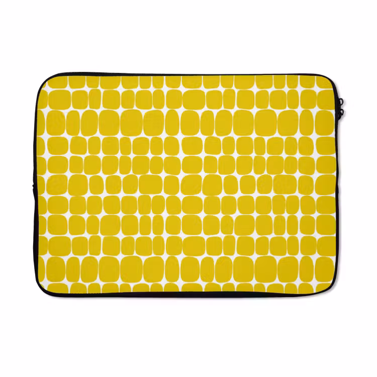 Laptophoes - Stippen - Modern - Geel — 5