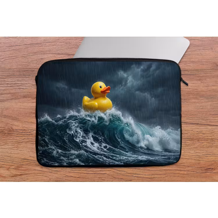 Laptophoes - Storm - Badeend - Golven — 2