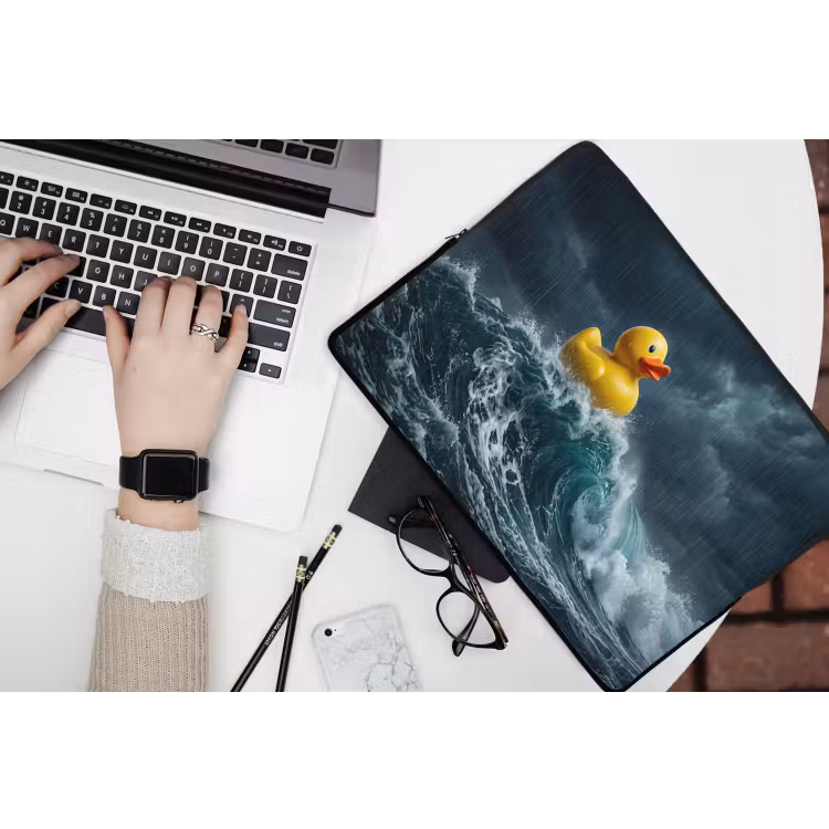 Laptophoes - Storm - Badeend - Golven — 3