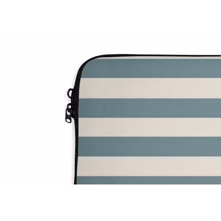 Laptophoes - Strepen - Modern - Blauw — 6