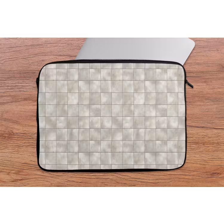 Laptophoes - Tegels - Natuurlijk - Grijs — 2