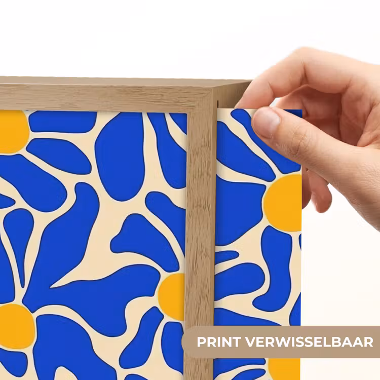 Lightbox - Wandlamp - Abstract - Bloem - Blauw — 5