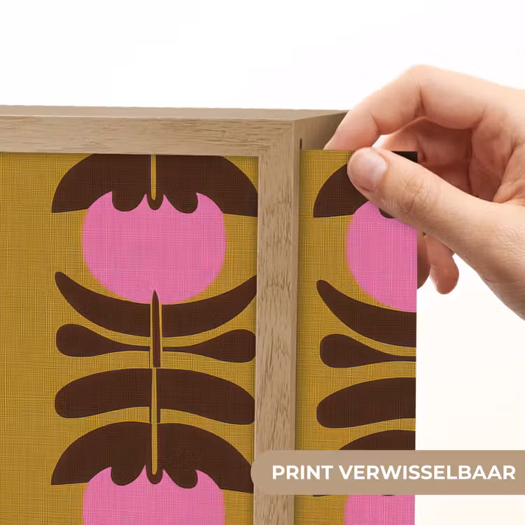 Lightbox - Wandlamp - Abstract - Bloemen - Roze — 5