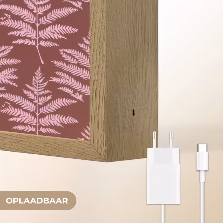 Lightbox - Wandlamp - Blad - Patroon - Paars — 7
