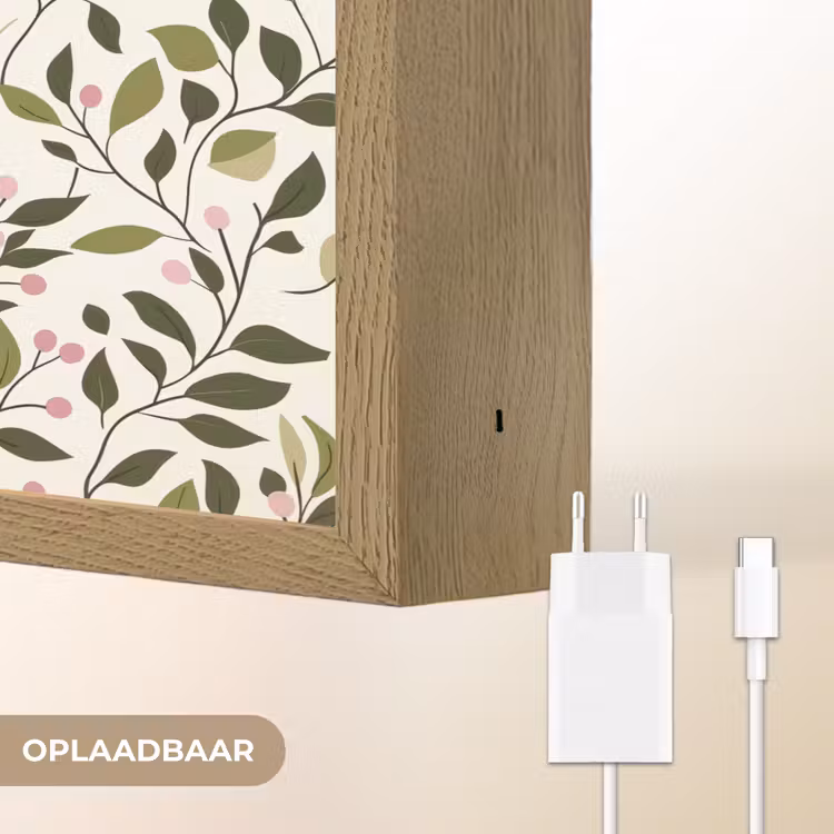 Lightbox - Wandlamp - Bladeren - Bessen - Roze — 7