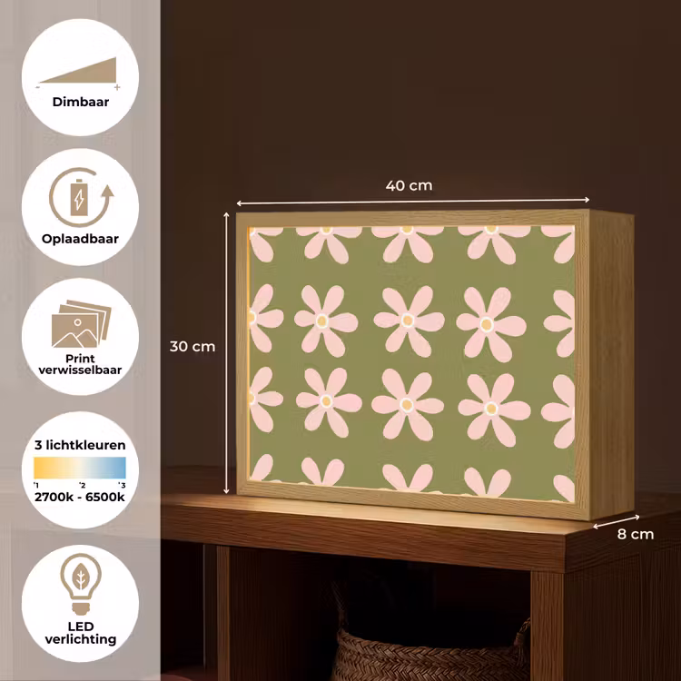 Lightbox - Wandlamp - Bloem - Modern - Groen — 10