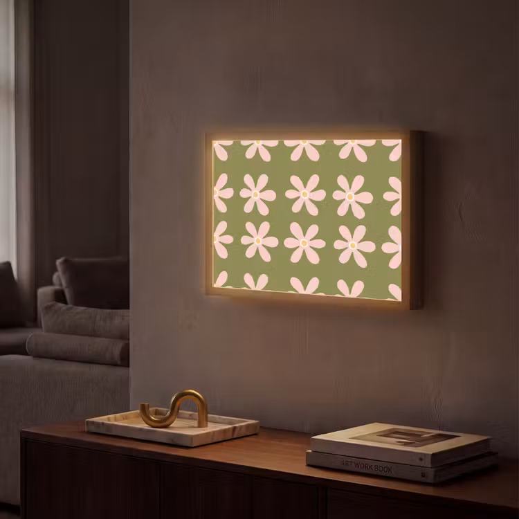 Lightbox - Wandlamp - Bloem - Modern - Groen — 2