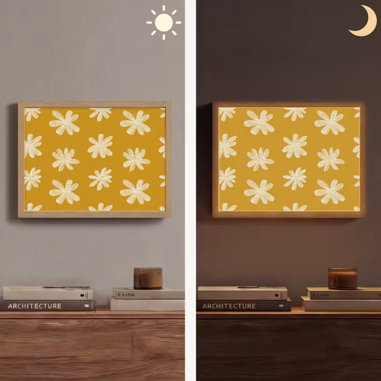 Lightbox - Wandlamp - Bloem - Speels - Okergeel — 6