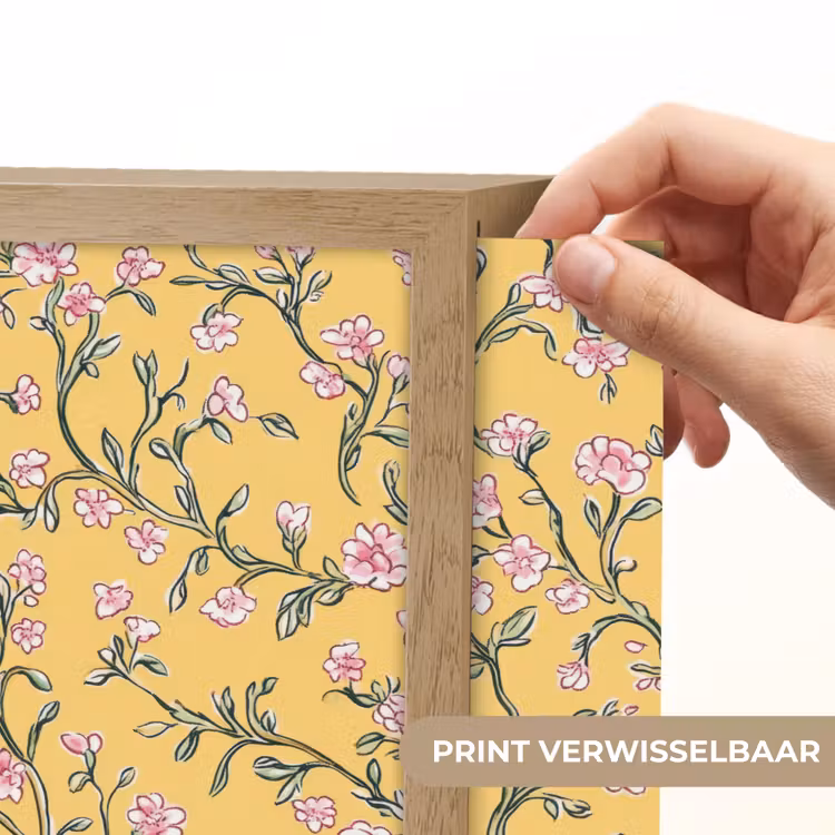 Lightbox - Wandlamp - Bloemen - Motief - Geel — 5