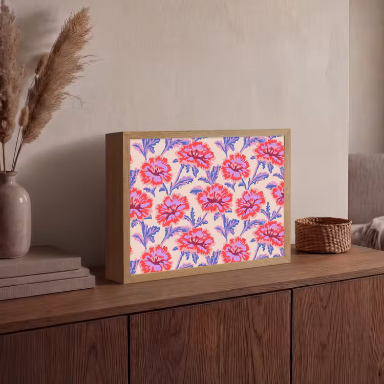 Lightbox - Wandlamp - Bloemen - Patroon - Meerkleurig — 4