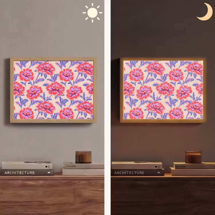 Lightbox - Wandlamp - Bloemen - Patroon - Meerkleurig — 6